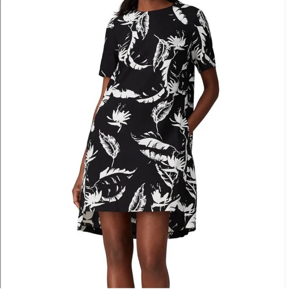 Adam Lippes feather print mini dress
